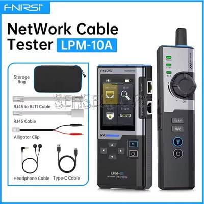 FNIRSI LPM-10A Network RJ45/RJ11 Cable Tester Anti-Interference Line Finder DE - Bild 1 von 4