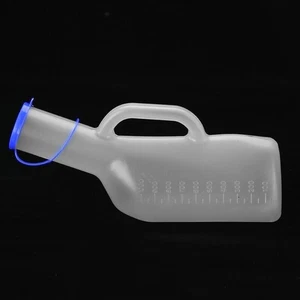 Portable Male Urine Collector Bottle Clear Design for Travel and Home Use - Picture 1 of 12
