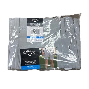 Callaway Men's Stretch Performance Golf Short Size 38 Pearl Grey - Picture 1 of 5