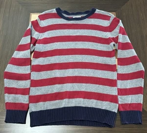 The Children’s Place boys red and gray striped pullover sweater size L (10-12). - Picture 1 of 4