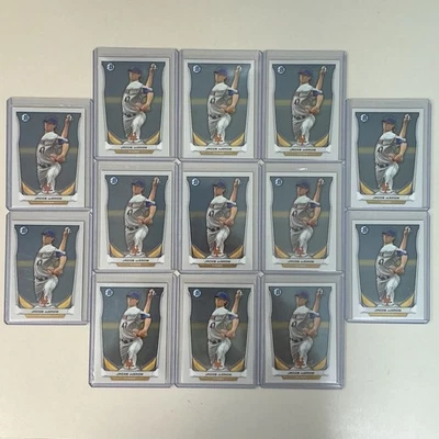 2014 Bowman Chrome JACOB DEGROM #BCP73 1st Prospect Rookie Lot x13 New York Mets - Image 1 of 3
