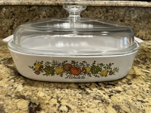 Vintage Large 2.5L Corning Ware Spice of Life A-10-B Casserole With Lid - Picture 1 of 13