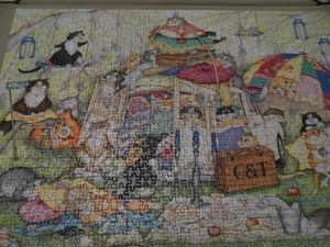 RAVENSBURGER PUZZLE "CRAZY CATS LAZY SOMMERNACHMITTAG" 1000 TEILE - Bild 1 von 5