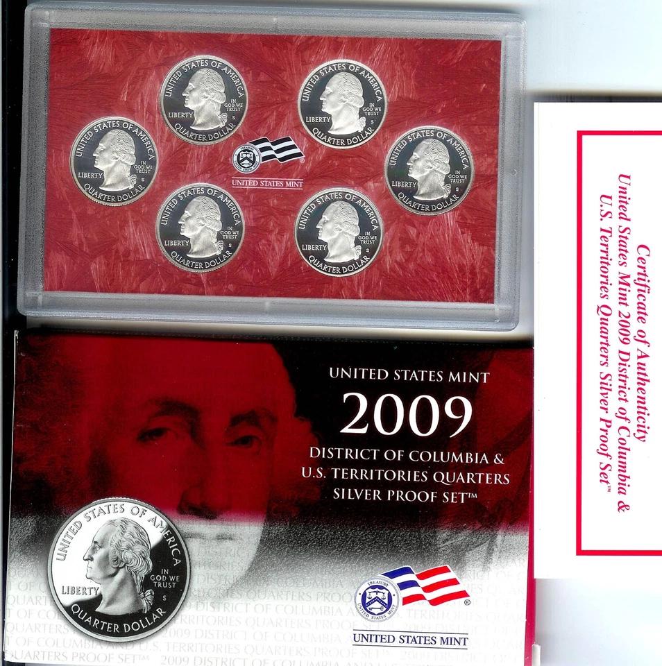 2009 District of Columbia & U S Territories Silver Proof Set - Image 1 of 1