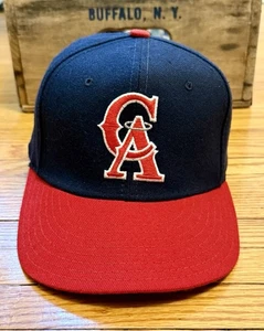 Vintage 90s California Angels New Era Size 7 1/2 Fitted 5950 VTG Logo Hat Cap US - Picture 1 of 8