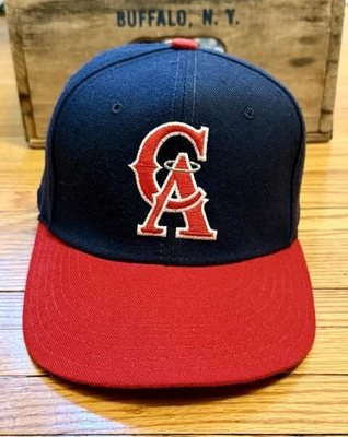 Vintage 90s California Angels New Era Size 7 1/2 Fitted 5950 VTG Logo Hat Cap US - Image 1 of 4