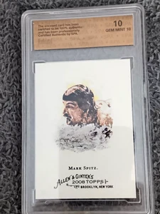 MARK SPITZ 2008 TOPPS ALLEN & GINTER CARD Topps GEM MINT - Picture 1 of 3