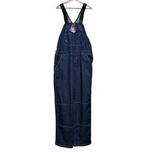 New LAPCO FR Overalls Mens Size XL Flame Resistant Blue Denim Bib CAT2 B13FRDN - Picture 1 of 13