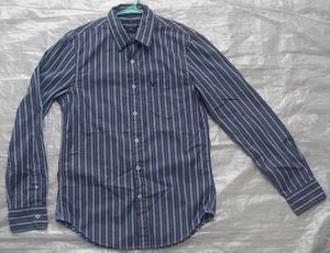 American Eagle Hemd Herren Small Vintage Fit Blau Gestreift Langarm Knopfleiste - Bild 1 von 5