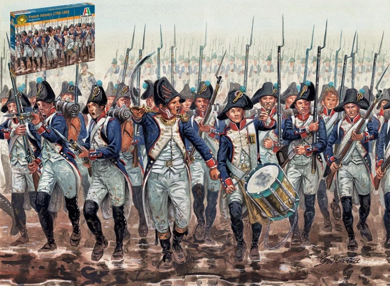 ITALERI IT6092 FRENCH INFANTRY 1800-1805 KIT 1:72 Modellino - Immagine 1 di 1