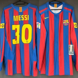 Messi Barcelona 05/06 Nike Official Long Sleeve Jersey XL New with Tags F/S - Picture 1 of 10
