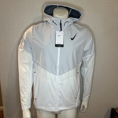 Chaqueta de Correr Nike Aerogami AeroSwift Storm Fit Con Capucha Blanca FZ9039-121 Talla S Foto 1 de 4