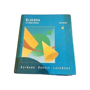 INTERMEDIATE ALGEBRA WITH APPLICATIONS By Richard N Aufmann 3rd Edition Hardcove - Bild 1 von 2