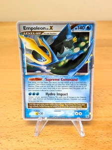 Empoleon Lv.X Holo Rare Diamond Pearl Promo DP11 Foil SWIRL Starter quasi nuovo- - Foto 1 di 10