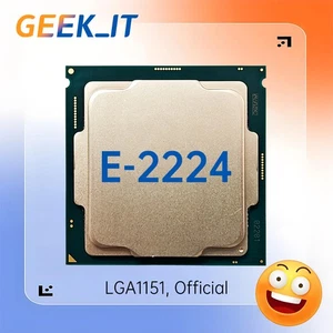 ✅CPU Intel Xeon E-2224 SRFAV 3,4 GHz 4C/4T 8 MB 71 W LGA1151 para C242/C246 - Imagen 1 de 3