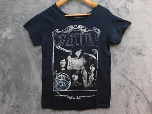 Led Zeppelin Shirt Womens Small Black Official Licensed Graphic Rock Band Tee - Picture 1 of 11