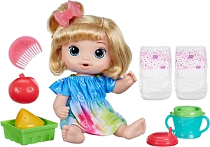 Fruity Sips Doll, Apple, Toys for 3 Year Old Girls, 12-Inch Baby Doll Set, Drink - Picture 1 of 11