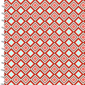 Tela Azteca Tribal Geo Diamante sobre Algodón 1/4 Yarda CAJA C - Imagen 1 de 2