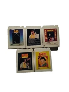Lot of 5 Elvis Presley 8 Track Tapes Vtg - Bild 1 von 1