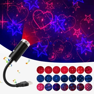 Car USB Roof Star Night Interior Sky Starry Light Projector Atmosphere Ambient - Picture 1 of 11