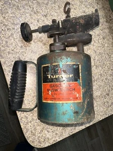 Gasoline Turner Blow Torch Brass Tank Antique - Picture 1 of 5