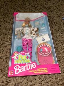 Vintage 1996 SE Pet Doctor Barbie Blonde Hair with Blue Eyes #14603 NRFB! - Picture 1 of 2
