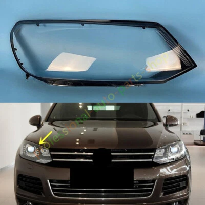 Cubierta de lente transparente para faros laterales derechos + pegamento para Volkswagen Touareg 2011-2014 Foto 1 de 4