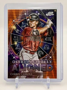 2024 Topps Chrome Cosmic Corbin Carroll Astrologically Aligned Orange /25 Dbacks - Bild 1 von 2