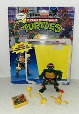 TMNT    HEAD DROPPIN MIKE    Complete w  Backer Card 1991 Playmates Works Great