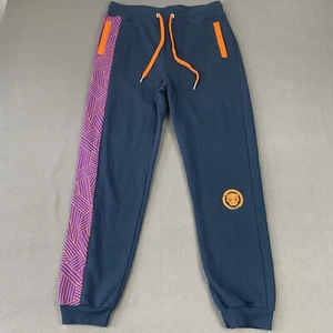 Black Panther Joggers Mens Medium Blue Sweatpants Marvel Wakanda Comics - Picture 1 of 11