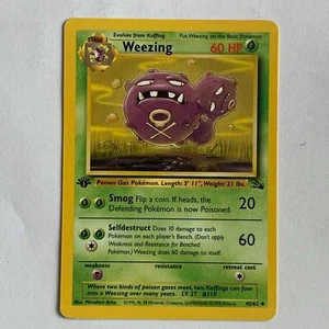 Weezing 45/62 Fossil Prima Edizione 1999 Pokemon Card Carta ENG - Imagen 1 de 1
