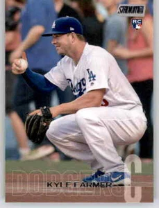 2018 Stadium Club Kyle Farmer Rookie RC Insert MLB PWE Dodgers #92 - Picture 1 of 2