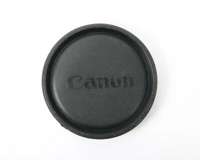 Genuine Canon 86mm Vintage Plastic Push-On Front Lens Cap - Black - Image 1 of 4