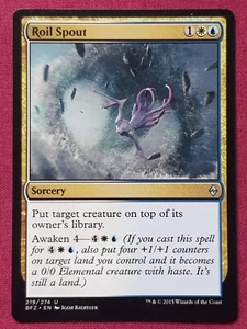 Magic The Gathering BATTLE FOR ZENDIKAR ROIL SPOUT blue/white card MTG - Picture 1 of 2