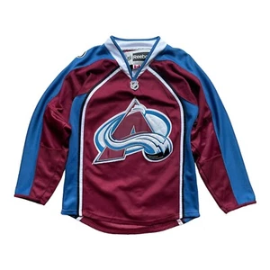 Vintage Reebok CCM Colorado Avalanche Jersey #9 Duchenne W/Fight Strap Size 48 - Picture 1 of 6