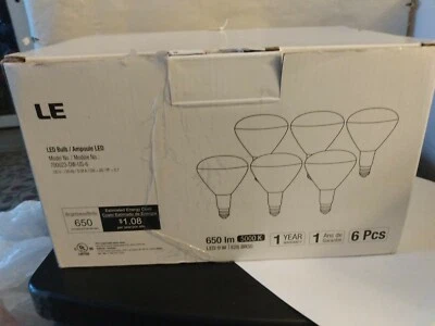 New Pack Of 6 Bulbs 9W 650 Lumens - Image 1 of 4