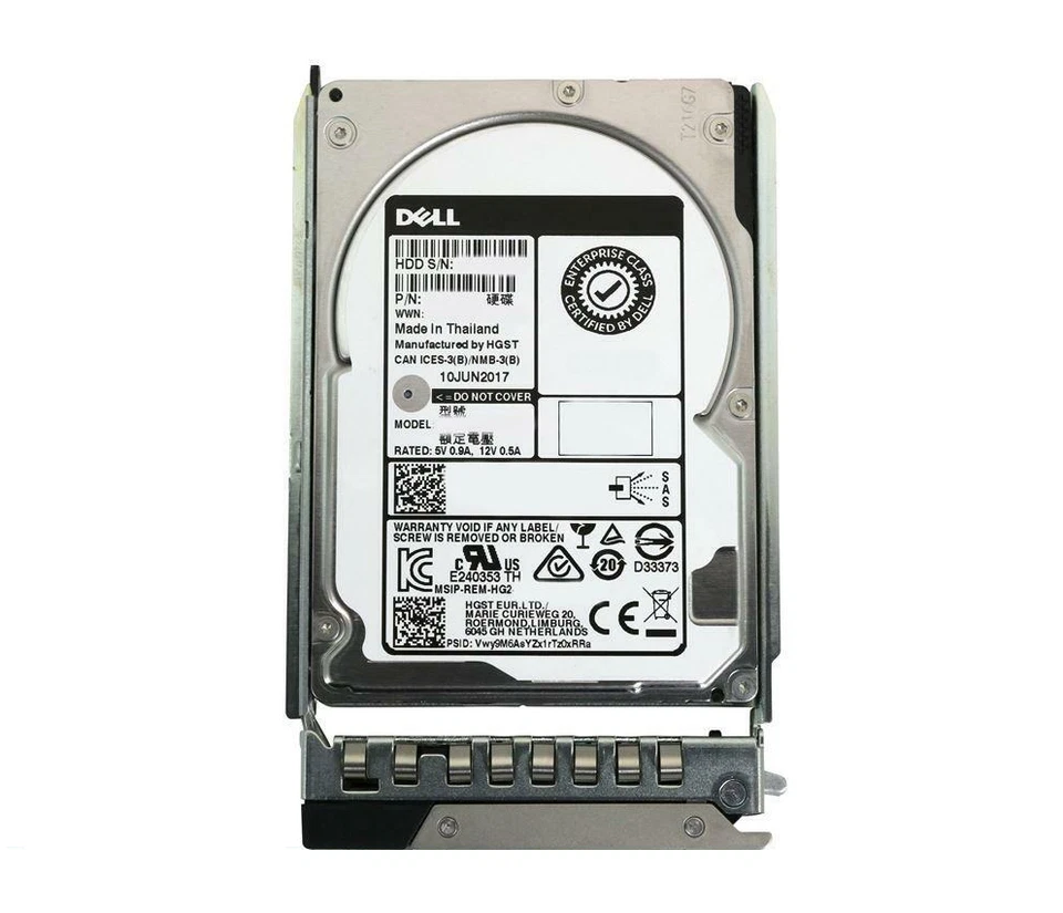 NOVO disco rígido servidor Dell 1.8TB 2.5" 10K SAS 12G PowerEdge 14G R540 R640 - Imagem 1 de 4