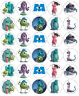 Monsters Inc Mike Sully x30 Cupcake Toppers Edible Wafer Paper Fairy Cake Topper