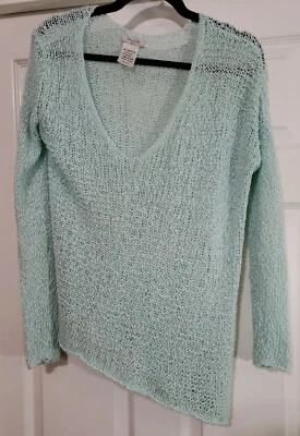 Suéter Top Talula Aritzia Verde Claro Avenue Tejido Mujer Manga Larga Pequeño Alto Lo Foto 1 de 4