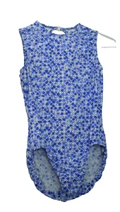 Cuadrados azules grandes de nailon GK Leotard AL para adultos - Imagen 1 de 1