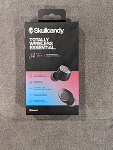 Skullcandy Jib Bluetooth kabelloses wasserdichtes In-Ear-Headset - echt schwarz neu - Bild 1 von 2