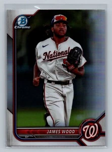 2022 Bowman Draft #BDC-171 James Wood Chrome Refractor Washington Nationals - Picture 1 of 2