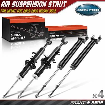 4x Front & Rear Shock Absorber for INFINITI G35 2003-2006 Nissan 350Z 2003-2005 - Image 1 of 4