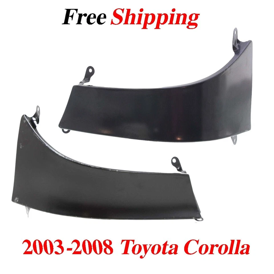 New For 2003-2008 Bumper Filler Toyota Corolla Rear Left & Right Side Set of 2 Foto 1 de 4