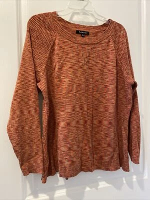New Relativity Sweater, Women's Size 2X Peach Marled Ribbed 100% Cotton - Image 1 of 4