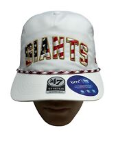 47 Brand San Francisco Giants American Flag Rope Hitch Snapback Golf Hat USA