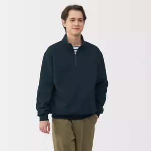 Sudadera MUJI Para Hombre Media Cremallera Azul Marino FedEx - Imagen 1 de 8