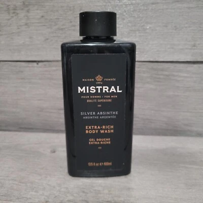 Jabón corporal extra rico Mistral absenta plateada 400 ml / 13,5 fl oz Foto 1 de 2
