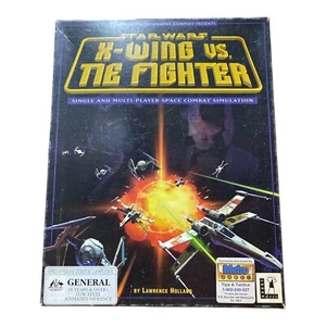 Star Wars X-Wing Vs Tie Fighter Windows CD ROM Game complete Big Box '97 - Picture 1 of 14