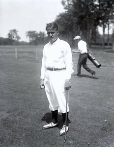 Bobby Jones 1929 US Open Winged Foot Golf Original Glass Plate Photo Negative 